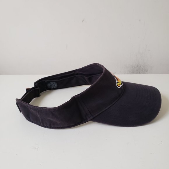 Akron RubberDucks Visor Hat Cap Strap Back Black 47 MiLB Baseball Preowned - Picture 4 of 13